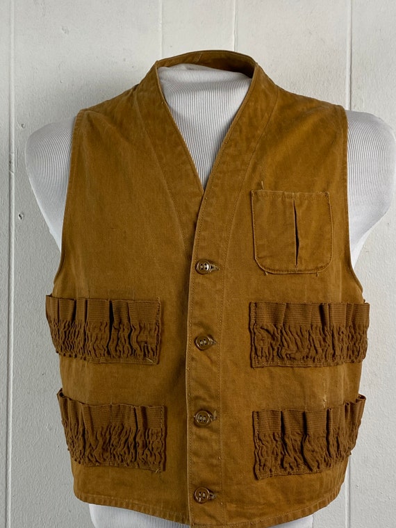 50s～ euro suede hunting vest vintage
