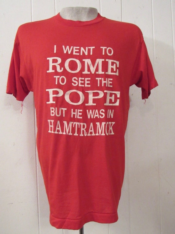 Vintage t-shirt, 1980s t shirt, Detroit t shirt, H