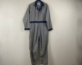 Tute vintage, taglia media, abbigliamento da lavoro vintage, tute HBT, tute anni '60, abbigliamento da lavoro vintage, taglia 42, abbigliamento vintage