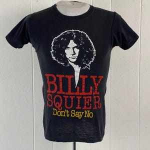1980s tour t shirt, size small, Billy Squire  Tour 81 t shirt, concert tour t shirt, Don&#39;t say No, rock & roll t shirt, vintage clothing