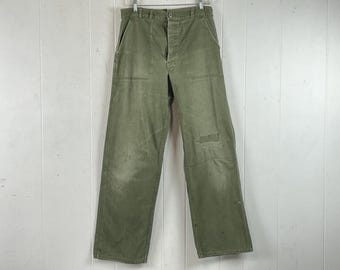 Vintage US Army OG-107 Shorts 1960s | Type 1 Fatigue Utility