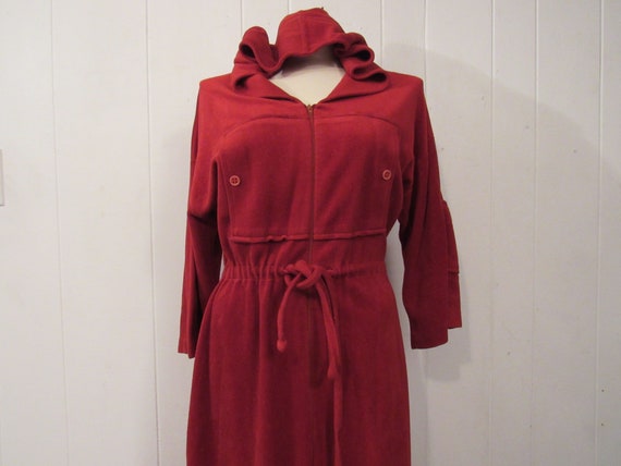 Vintage dress, 1970s dress, velour dress, deco dre