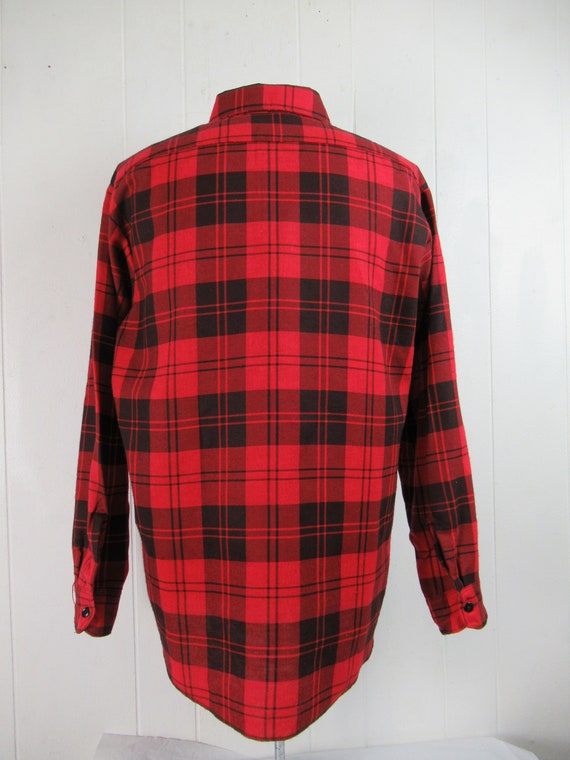 Vintage shirt, flannel shirt, 1960s shirt, plaid … - image 6