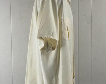 40s レーヨンシャツ コットン オックスフォード ショートスリーブ プルオーバー