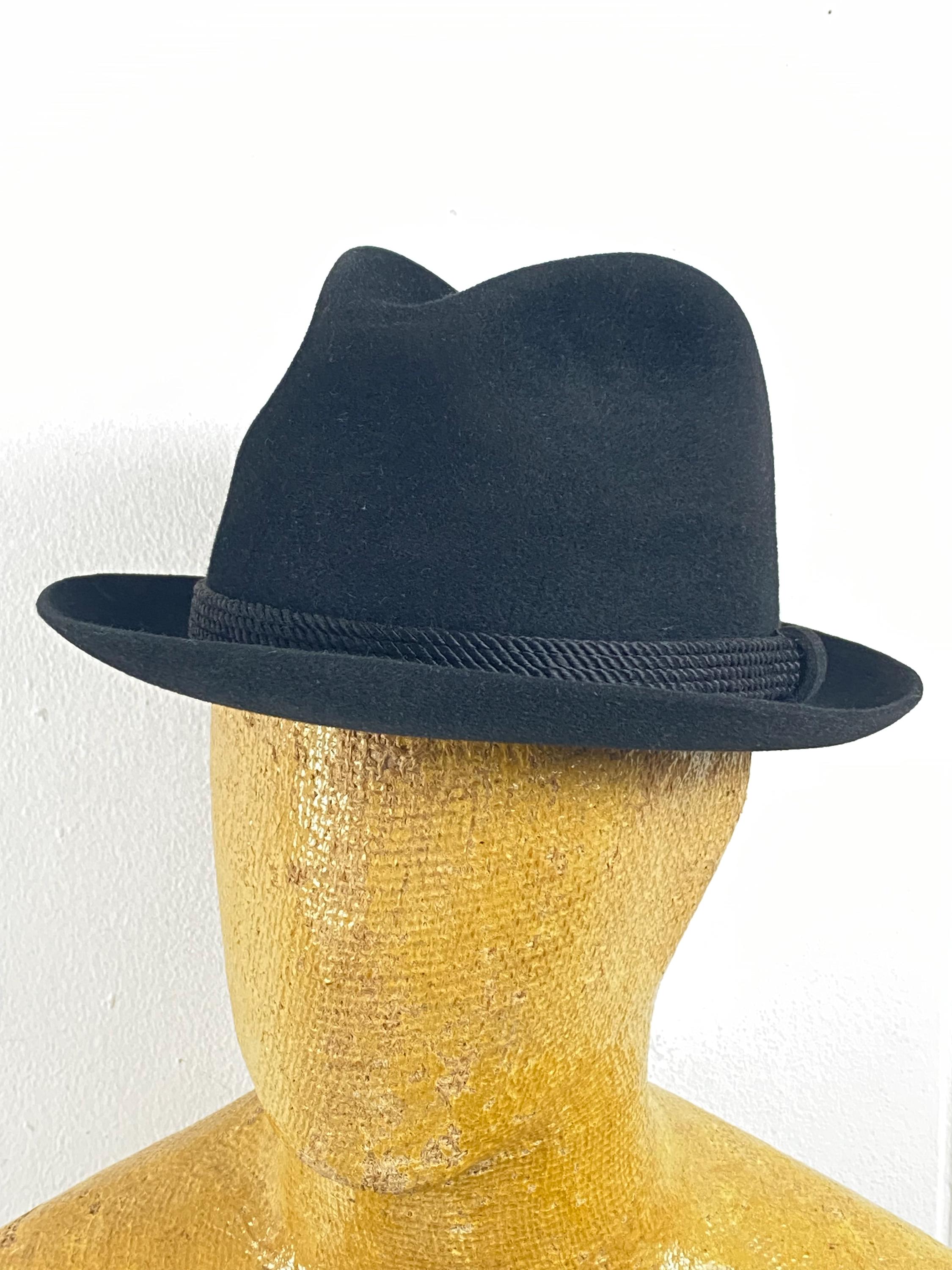 Vintage Hat, Size 7 1/4, Fits 7 3/8, Dobbs Fedora Hat, Fur Felt