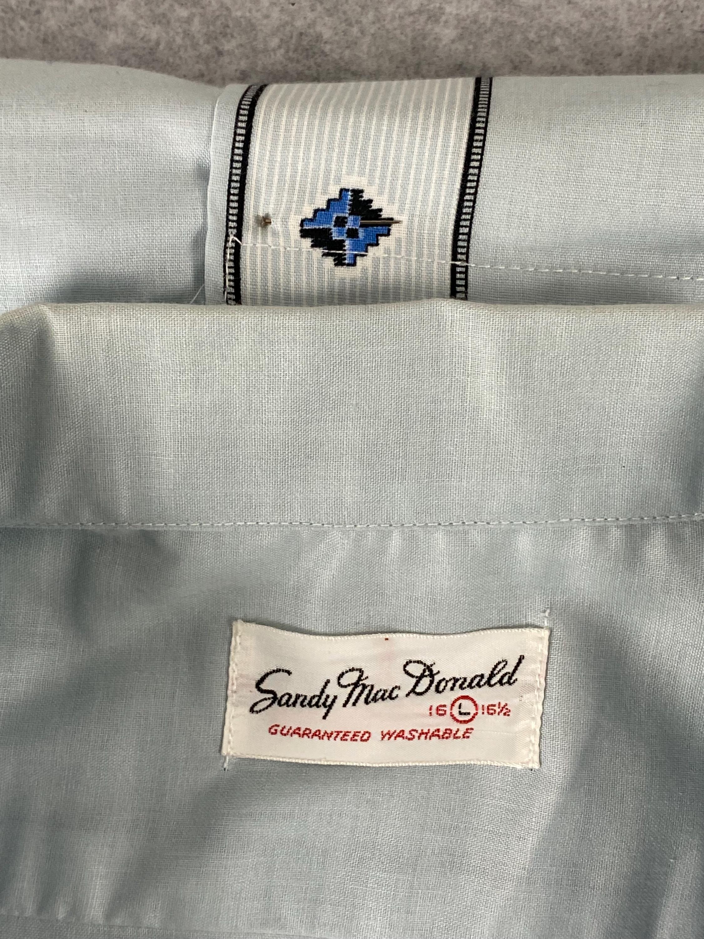 Vintage Shirt, Size Large, 1950s Shirt, Button Down Shirt 