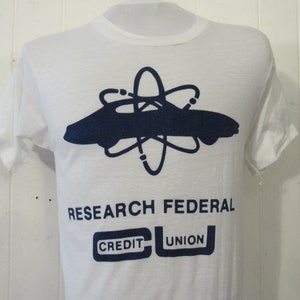 Vintage t shirt, car t shirt, 1970s t shirt, Research Federal, atomic t shirt, vintage clothing, size large