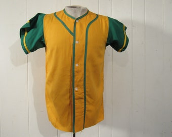 Vintage shirt, 1950s shirt, baseball shirt, vintage baseball, vintage clothing, medium, NOS