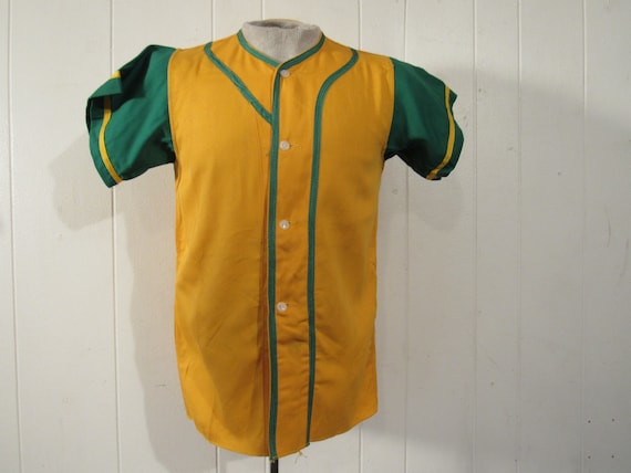 Vintage shirt, 1950s shirt, baseball shirt, vinta… - image 1