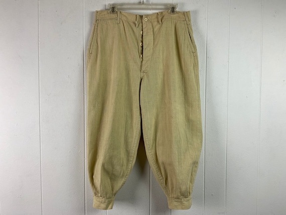 Vintage pants, 1920s pants, vintage breeches, lin… - image 1
