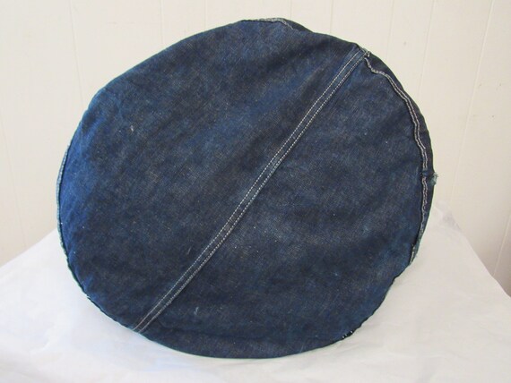 Vintage denim bag, 1940s denim duffel bag, WWII k… - image 4