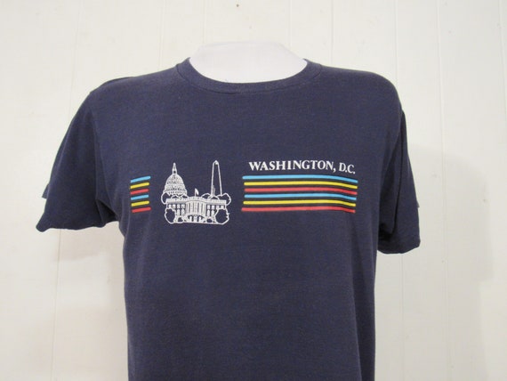 Vintage t shirt, 1980s t shirt, Washington D.C. t… - image 2