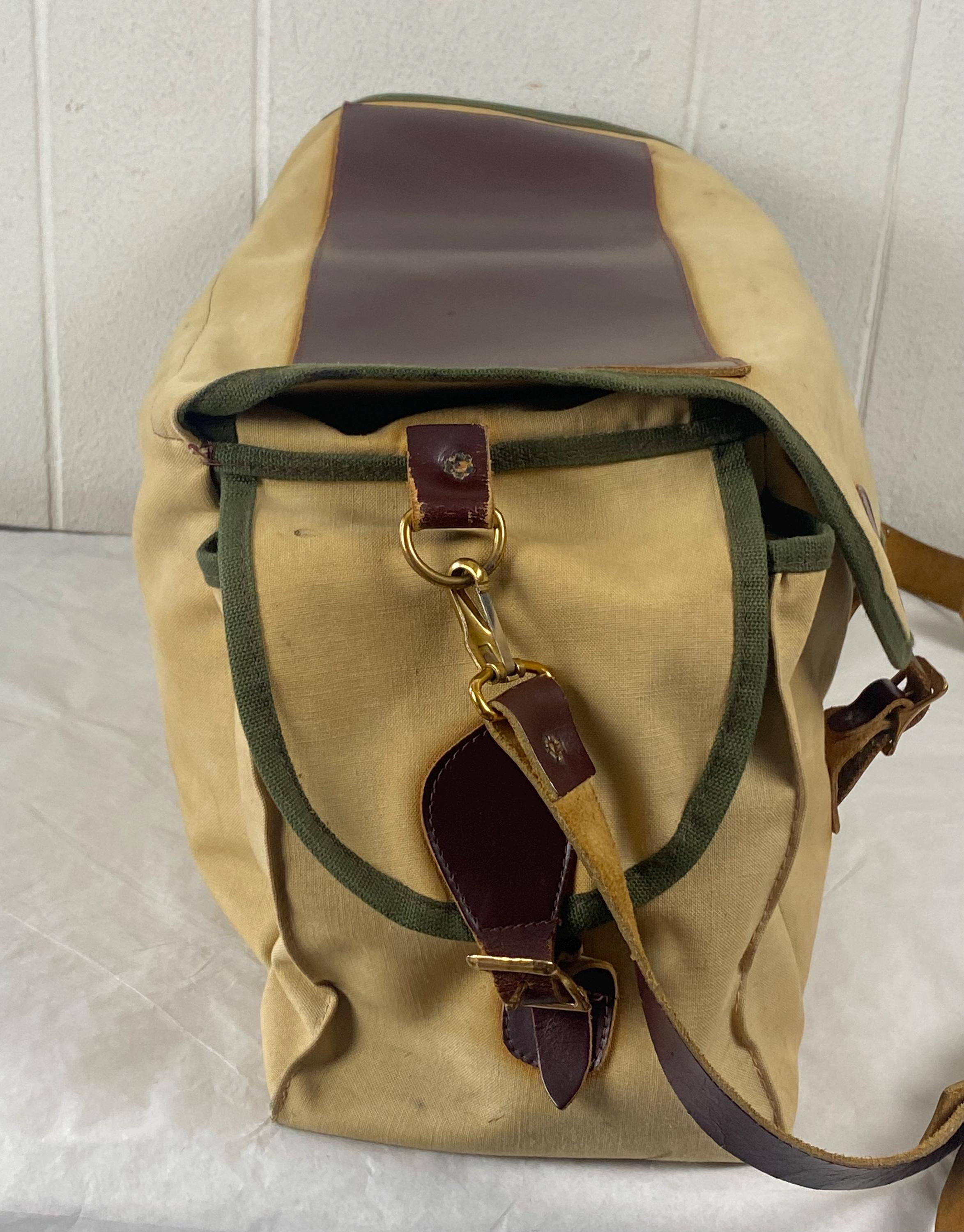 Vintage Shoulder Bag, Orvis Bag, Messenger Bag, Canvas & Leather 
