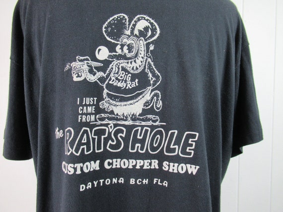 Vintage t shirt, 3D Emblem, Harley t shirt, Rat F… - image 5