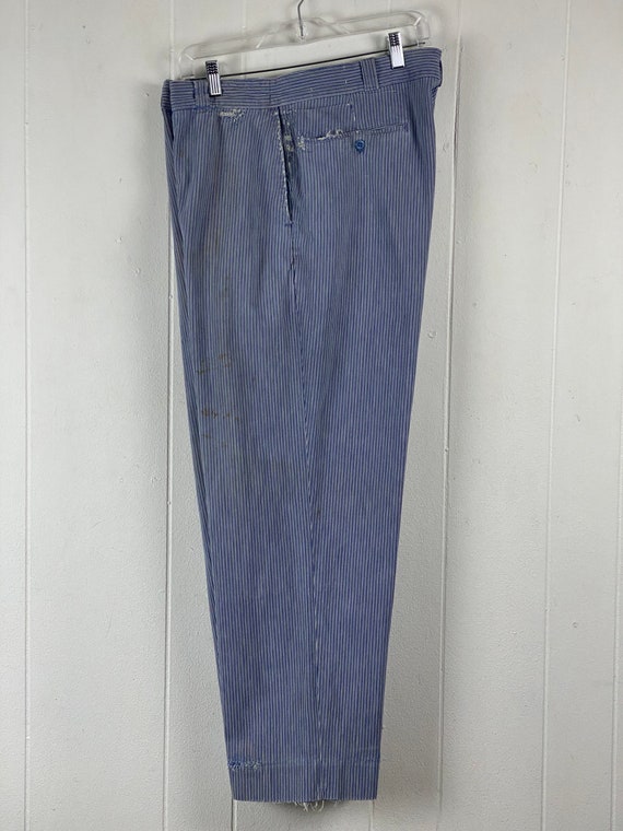 Vintage work pants, 36" X 28.5", 1930s pants, str… - image 9