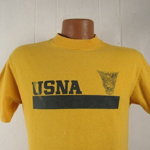 Vintage t shirt, 1980s t shirt, USNA t shirt, military t shirt, U.S. Navy, vintage clothing, size medium