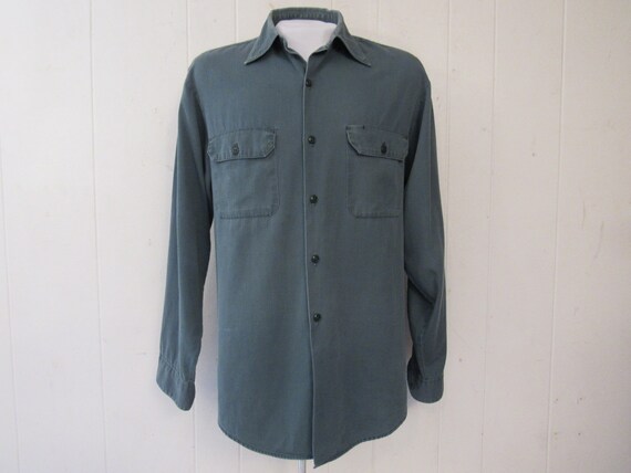 Vintage shirt, 1950s shirt, vintage workwear, cott
