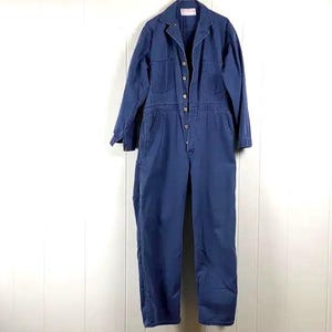 Vintage coveralls, size medium 40, vintage workwear, HBT denim coveralls, Stone Cutters, 1970s coveralls, vintage workwear, vintage clothing