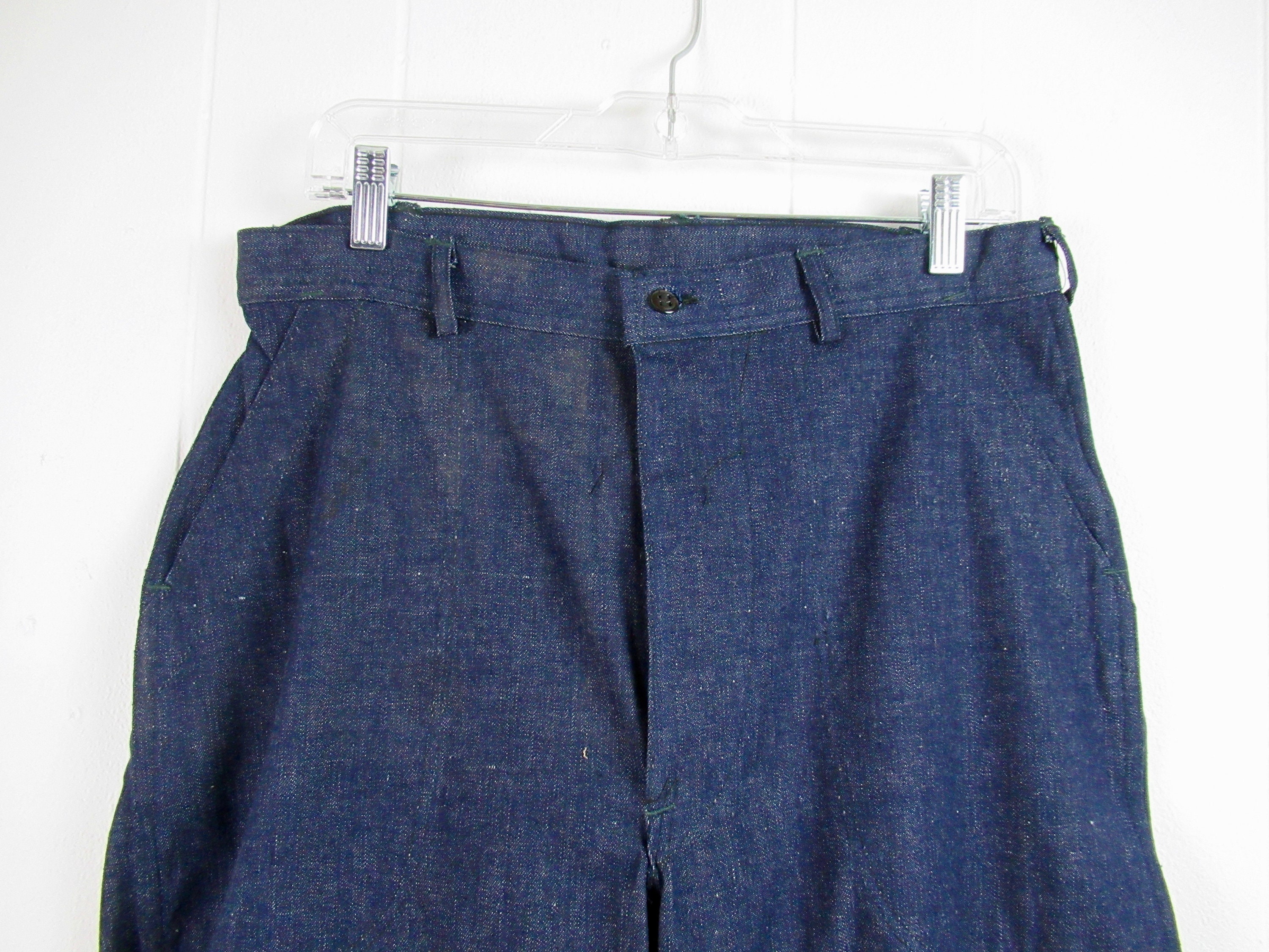 Vintage Pants 1940s Denim Pants U.S. Navy Denim Pants WWII - Etsy