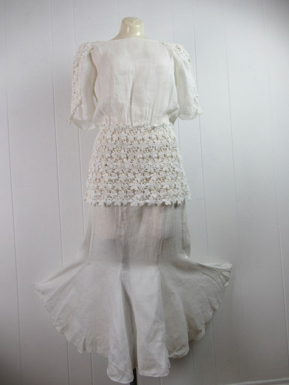 Lecce Dress - White Linen SH2714
