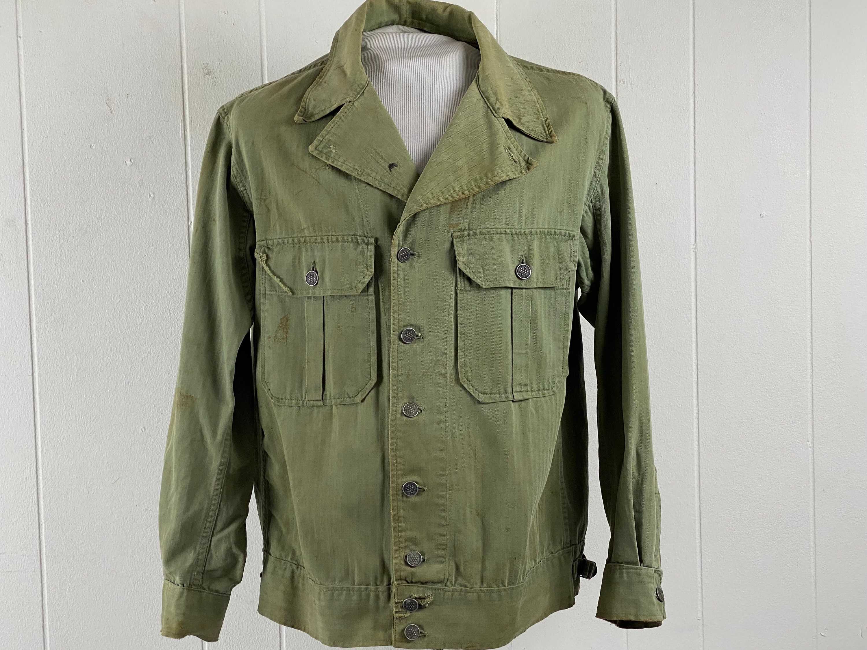 Vintage Jacket 1940s Jacket HBT Jacket Army Jacket WWII - Etsy