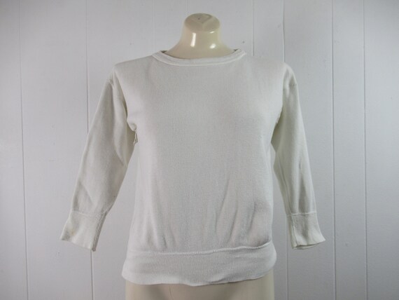 Vintage sweatshirt, 1950s sweatshirt, plain sweats