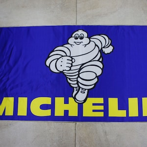 Michelin Tyre Flag For Collector Limited Editon Hand Made