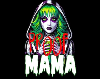 Beetle Mama PNG Cyfrowe pobieranie Horror Słodkie Panie Sassy Mom Słodkie Koszmar