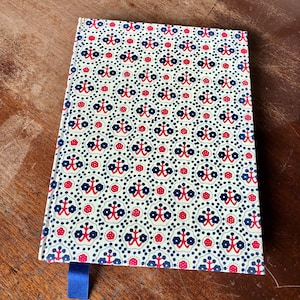A5 Travel pocket book, Handmade lined note book, writers journal, hard back book (ref 33)