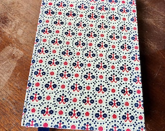A5 Travel pocket book, Handmade lined note book, writers journal, hard back book (ref 33)