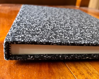 Journal, A5 Notebook, Note book, Floral Fabric journal, Writers gift, Handbag book, Sketch book, Artists gift, Decorative book (ref 12)