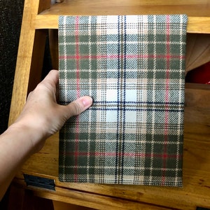 Journal ligné A5, couverture rigide tweed, (réf 120)