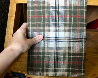 A5 Lined Journal, Tweed hard back cover, (ref 120)