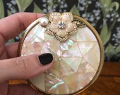 Recycled compact mirror, hidden jewellery insect