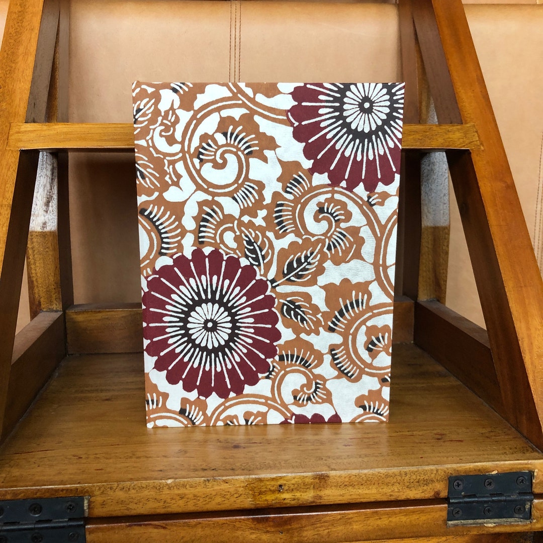 A5 sketch book, floral cover art journal