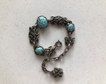 Vintage Miracle Naturalistic Design Faux Gemstone Adjustable
