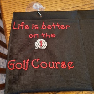 golf cart organizer &quot; Life good golf course&quot;