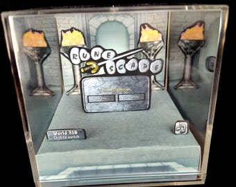 Old School Runescape Diorama Cube Gift for Gamer Osrs