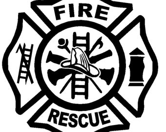 REFLECTIVE Maltese Clover Decal Fighter Rescue Helmet Sticker FREE SHIPPING