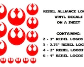 Star Wars Rebel Alliance Logo Vinyl Decal Sheet - Cosplay