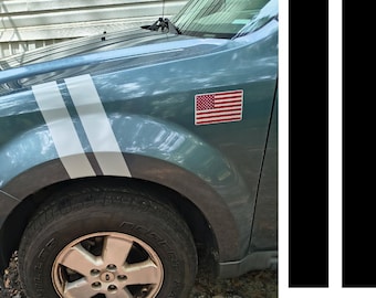 Universal 3" Racing Hash Fender Stripe Set Vinyl Decal Stickers