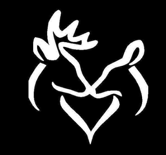 Buck and Doe Kissing Heart Vinyl Decal His Doe Her Buck Deer - Etsy Ireland