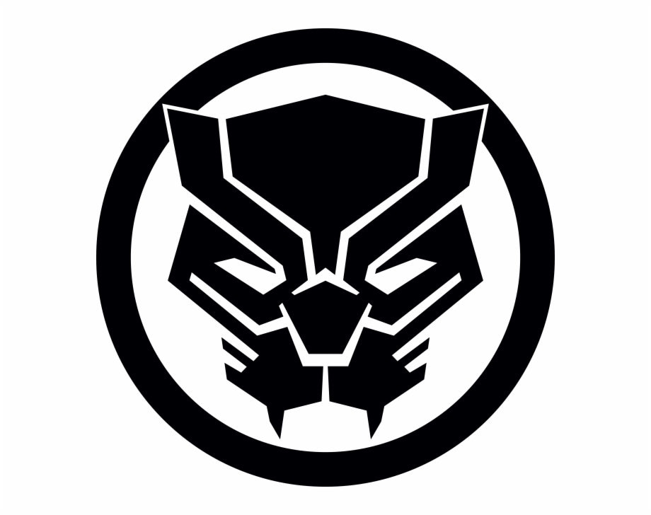Black Panther Fangs Logo Vinyl Decal - Multiple Sizes/colors