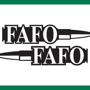 FAFO 弾丸ビニールデカール F* Around Find Out Left Right 2nd Amendment ステッカー Molon Labe Gun Rights Patriotic ウィンドウタンブラー ラップトップクーラー