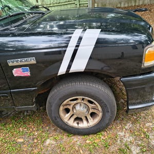 Universella 4-1-2 Racing Hash Fender Stripe Set Vinyldekaler bild 6
