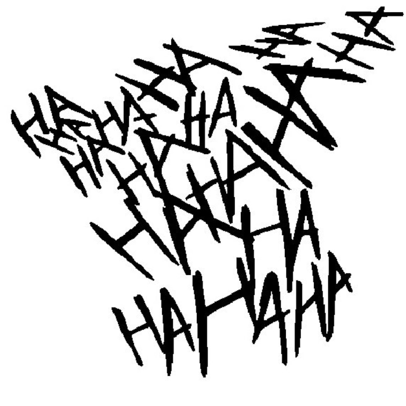 Suicide Squad Joker HaHaHa Ha Ha Ha Vinyl Decal Sticker FREE Etsy