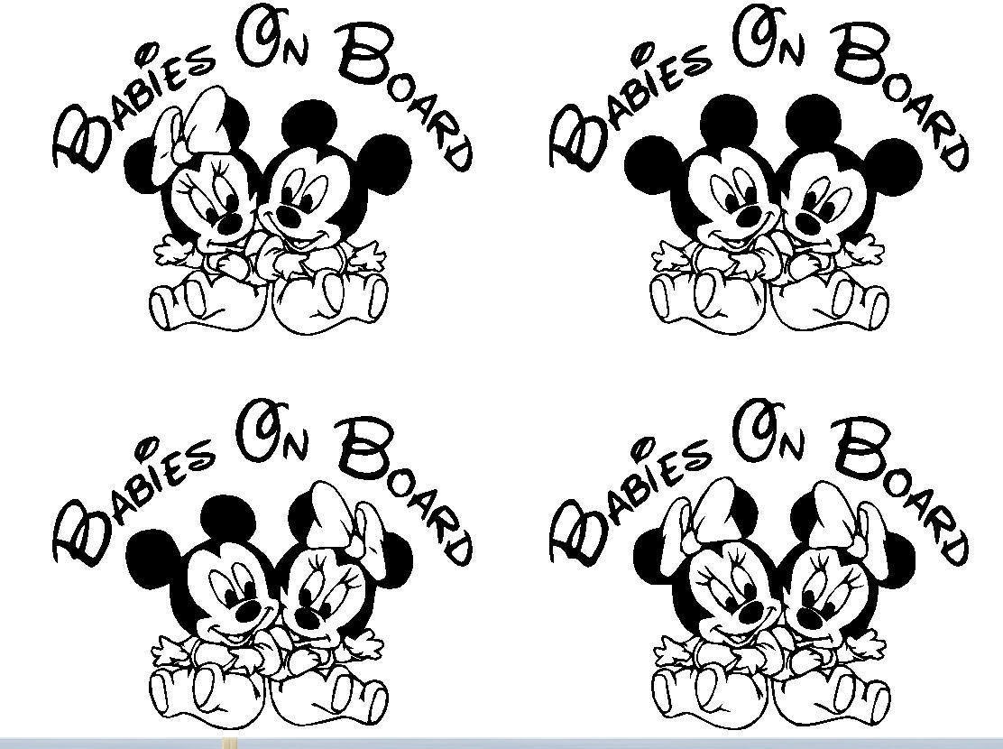 Free Free 307 Minnie Mouse Baby On Board Svg SVG PNG EPS DXF File