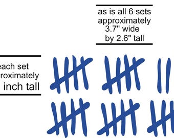 Tally Marks-dekal Hash Marks hjälmgrafikklistermärke Star Wars Cosplay