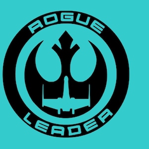 Star Wars Rogue Leader Squadron Call Sign Vinyl Decal cosplay helmet FREE SHIPPING Multiple Sizes & Colors car window laptop tumbler sticker