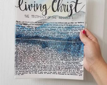 Cristo Viviente - Proclamación De la Familia - Artículos de Fe - Acuarela Personalizada